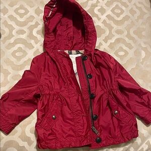 Burberry Kids Red Rain Jacket